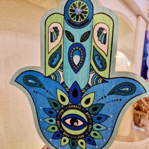 Hand der Fatima – Blau groß